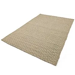 Uldtæppe - Monastir (brun/hvid)