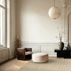 Uldtæppe - Monastir (grå/hvid)