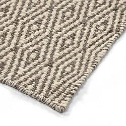 Uldtæppe - Monastir (grå/hvid)