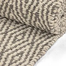 Uldtæppe - Monastir (grå/hvid)