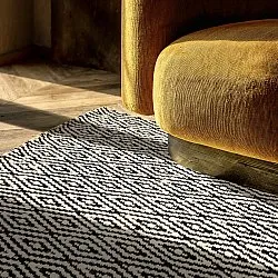 Uldtæppe - Monastir (sort/hvid)