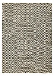 Uldtæppe - Monastir (sort/hvid)