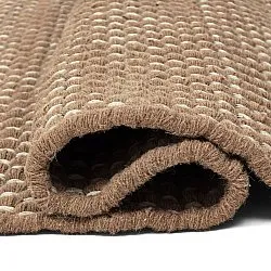 Uldtæppe - Ovelia (brun/hvid)