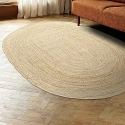 Oval jutetæppe - San Francisco (jute)