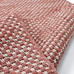 Uldtæppe - Ovelia (terracotta/hvid)