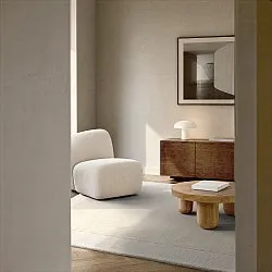 Uldtæppe - Puri Hand Tufted Wool Premium (creme/hvid)