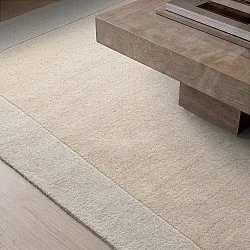 Uldtæppe - Puri Hand Tufted Wool Premium (creme/hvid)