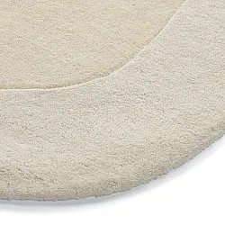 Uldtæppe - Puri Hand Tufted Wool Premium (creme/hvid)