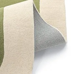 Uldtæppe - Puri Hand Tufted Wool Premium (grøn/creme)