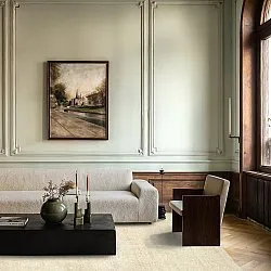 Uldtæppe - Rozel Handloom Wool Premium (fløde)