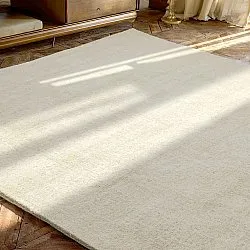 Uldtæppe - Rozel Handloom Wool Premium (fløde)