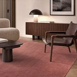 Uldtæppe - Rozel Handloom Wool Premium (støvet rød)