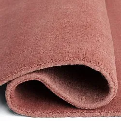 Uldtæppe - Rozel Handloom Wool Premium (støvet rød)