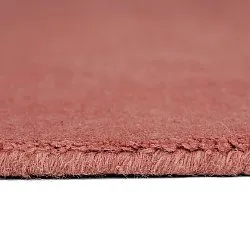 Uldtæppe - Rozel Handloom Wool Premium (støvet rød)