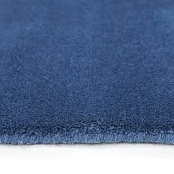 Uldtæppe - Rozel Handloom Wool Premium (marineblå)