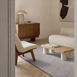 Uldtæppe - Rozel Handloom Wool Premium (lys taupe)
