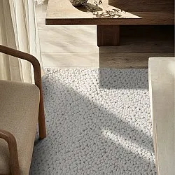 Uldtæppe - Sala Irregular Wool Bubble (fløde)