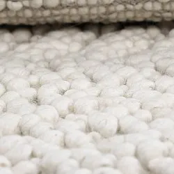 Uldtæppe - Sala Irregular Wool Bubble (fløde)