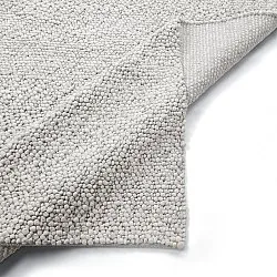 Uldtæppe - Sala Irregular Wool Bubble (lys grå meleret)