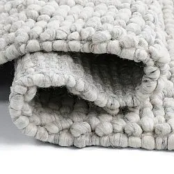 Uldtæppe - Sala Irregular Wool Bubble (lys grå meleret)