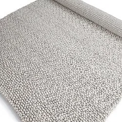 Uldtæppe - Sala Irregular Wool Bubble (lys grå meleret)