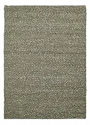 Uldtæppe - Sala Irregular Wool Bubble (mosgrøn/hvid melange)