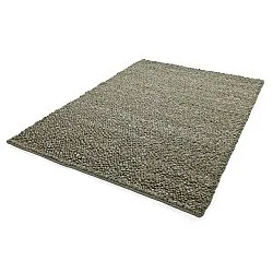 Uldtæppe - Sala Irregular Wool Bubble (mosgrøn/hvid melange)