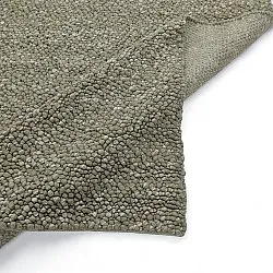 Uldtæppe - Sala Irregular Wool Bubble (mosgrøn/hvid melange)