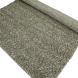 Uldtæppe - Sala Irregular Wool Bubble (mosgrøn/hvid melange)