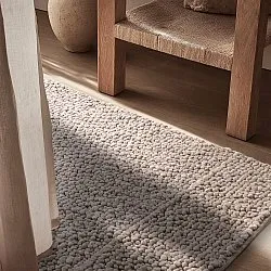 Uldtæppe - Sala Irregular Wool Bubble (taupe/hvid meleret)