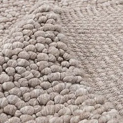 Uldtæppe - Sala Irregular Wool Bubble (taupe/hvid meleret)