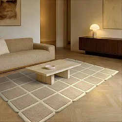 Uldtæppe - Syl Hand Tufted Wool Premium (beige/creme)
