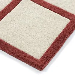 Uldtæppe - Syl Hand Tufted Wool Premium (rød/hvid)