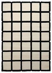 Uldtæppe - Syl Hand Tufted Wool Premium (sort/hvid)