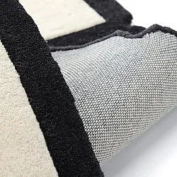 Uldtæppe - Syl Hand Tufted Wool Premium (sort/hvid)