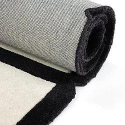 Uldtæppe - Syl Hand Tufted Wool Premium (sort/hvid)