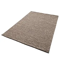 Uldtæppe - Talvia Braided Wool (brun/beige)