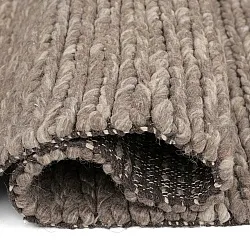 Uldtæppe - Talvia Braided Wool (brun/beige)