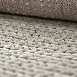 Uldtæppe - Talvia Braided Wool (grå)