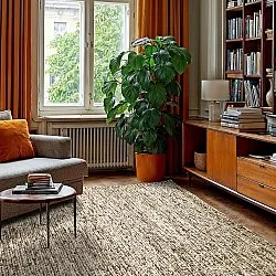 Uldtæppe - Talvia Braided Wool (natur)