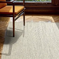 Uldtæppe - Talvia Braided Wool (off-white)
