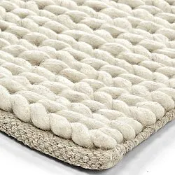 Uldtæppe - Talvia Braided Wool (off-white)
