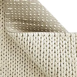 Uldtæppe - Talvia Braided Wool (off-white)