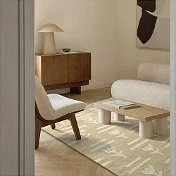 Uldtæppe - Tomar (beige/creme)