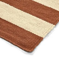 Uldtæppe - Torquay (kanel/hvid)