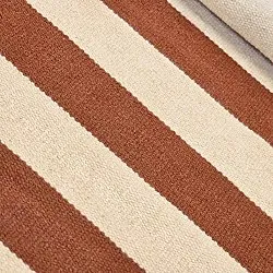 Uldtæppe - Torquay (kanel/hvid)