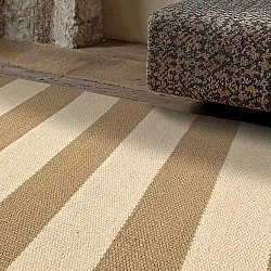 Uldtæppe - Torquay (hvid/beige)