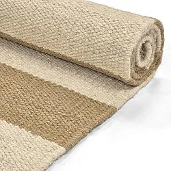 Uldtæppe - Torquay (hvid/beige)