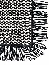 Uldtæppe - Pike (sort)