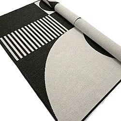 Tæpper til indendørs/udendørs brug - Aurora (sort/hvid)